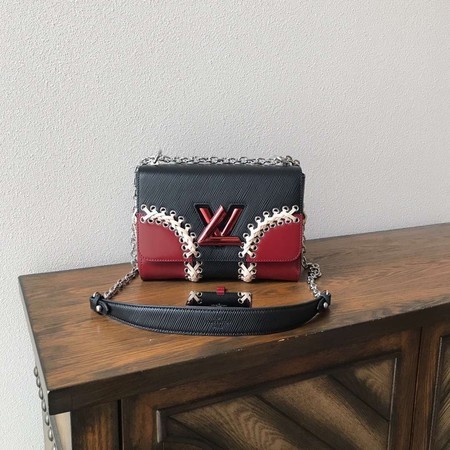 Louis Vuitton DENIM TWIST Bag M54709 Black&Red
