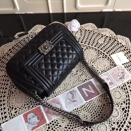 Chanel COCO Series Sheepskin Leather Shoulder Bag 5698 Black