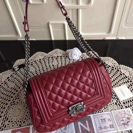 Chanel COCO Series Sheepskin Leather Shoulder Bag 5698 Red