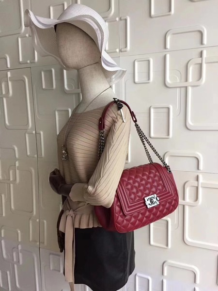 Chanel COCO Series Sheepskin Leather Shoulder Bag 5698 Red