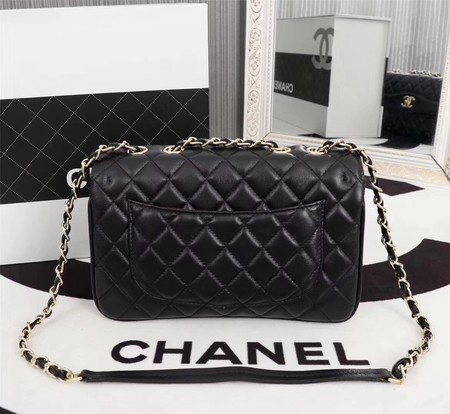 Chanel Sheepskin Leather Shoulder Bag 3325 Black