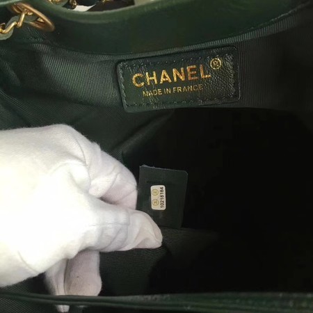 Chanel Sheepskin Leather Shoulder Bag 3326 Green