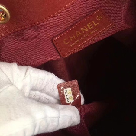 Chanel Sheepskin Leather Shoulder Bag 3326 Red