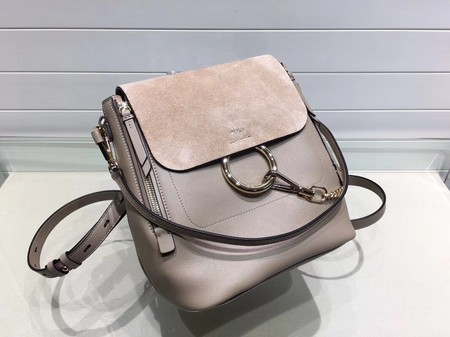 Chloe Mini Faye Backpack Calfskin C4756 Apricot