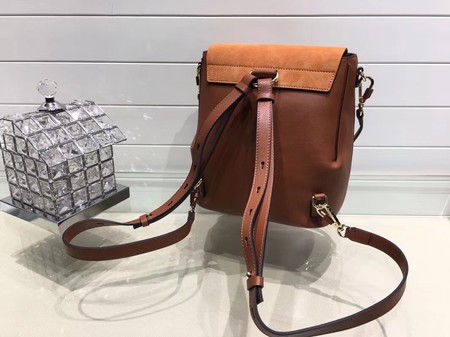 Chloe Mini Faye Backpack Calfskin C4756 Brown