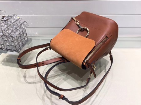 Chloe Mini Faye Backpack Calfskin C4756 Brown