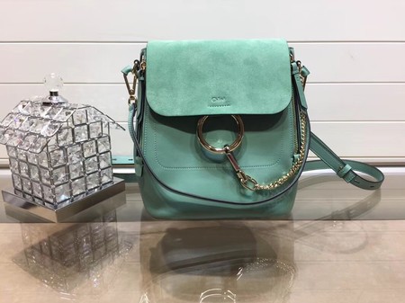 Chloe Mini Faye Backpack Calfskin C4756 Green