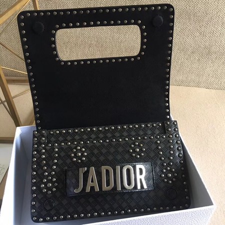 Dior JADIOR Flap Bag Calfskin M9000 Black