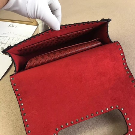 Dior JADIOR Flap Bag Calfskin M9000 Red