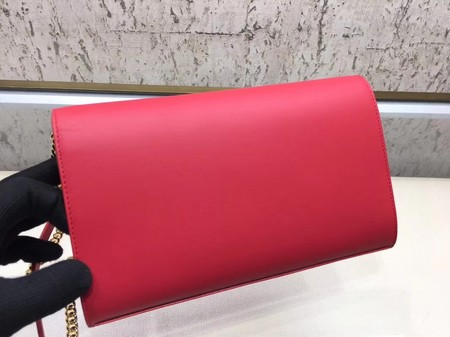 Fendi KAN I F Shoulder Bag Original Leather F3326 Red
