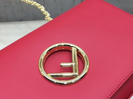 Fendi KAN I F Shoulder Bag Original Leather F3326 Red