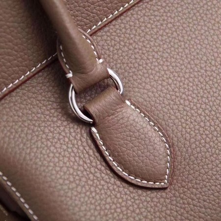 Hermes Toolbox Bag Original Togo Leather H3259 Grey