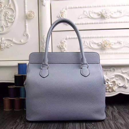 Hermes Toolbox Bag Original Togo Leather H3259 Light Blue