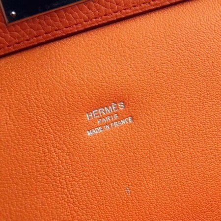 Hermes Toolbox Bag Original Togo Leather H3259 Orange