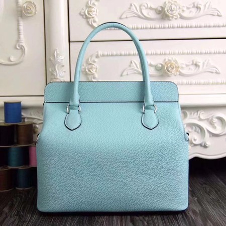 Hermes Toolbox Bag Original Togo Leather H3259 SkyBlue