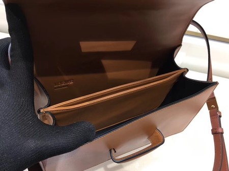 Loewe Barcelona Bag Calfskin Leather L9125 Brown