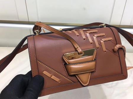 Loewe Barcelona Small Bag Calfskin Leather L9126 Brown