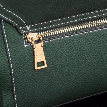 Prada Shoulder Bag Calfskin Leather P7397 Green