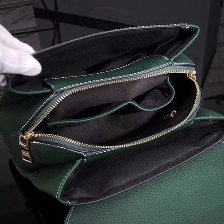 Prada Shoulder Bag Calfskin Leather P7397 Green