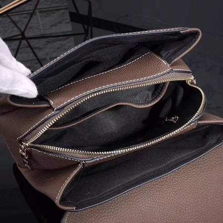 Prada Shoulder Bag Calfskin Leather P7397 Khaki