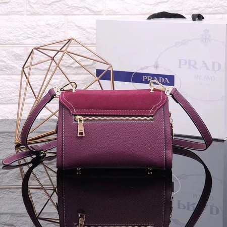 Prada Shoulder Bag Calfskin Leather P7397 Rose