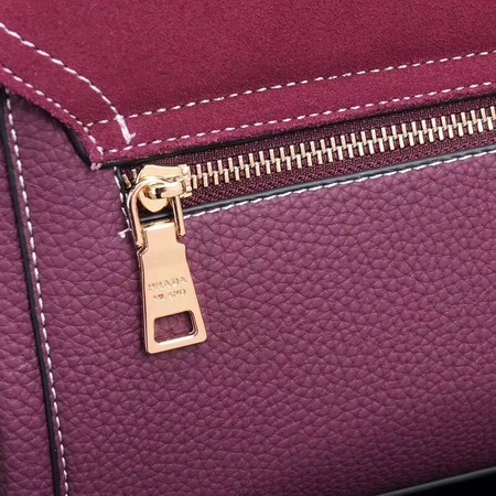 Prada Shoulder Bag Calfskin Leather P7397 Rose