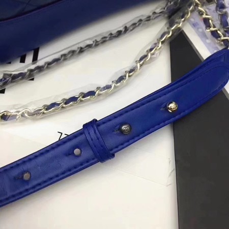Chanel Lambskin Leather Shoulder Bag 93481 Blue