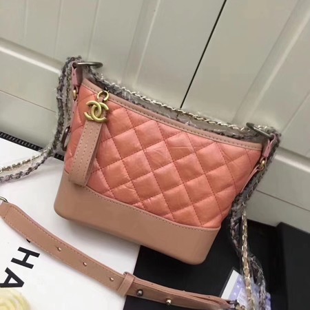 Chanel Lambskin Leather Shoulder Bag 93481 Pink