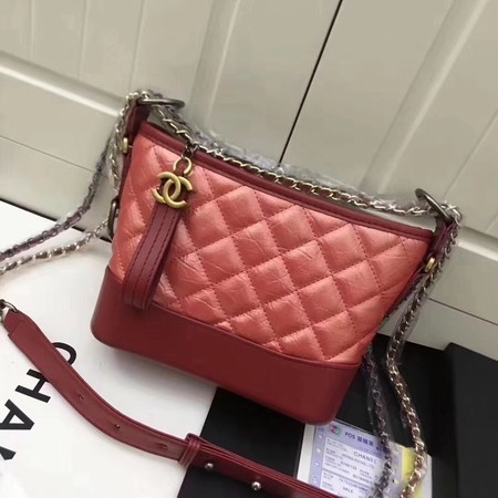 Chanel Lambskin Leather Shoulder Bag 93481 Red