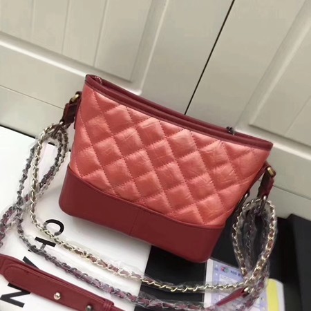 Chanel Lambskin Leather Shoulder Bag 93481 Red