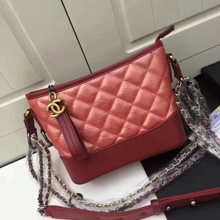 Chanel Lambskin Leather Shoulder Bag 93481 Red