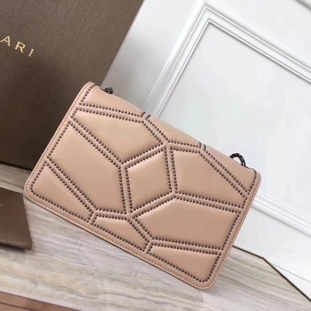 BVLGARI Quilted Stardust Original Calfskin Leather 3786 Camel