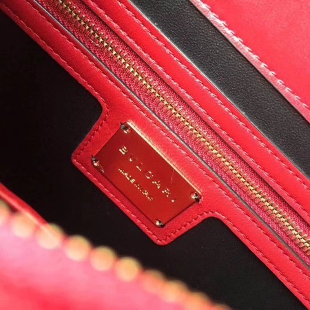 BVLGARI Serpenti Forever Original Calfskin Leather Shoulder Bag 3788 Red