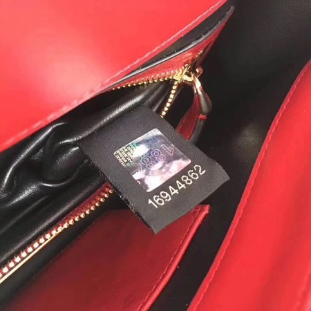 BVLGARI Serpenti Forever Original Calfskin Leather Shoulder Bag 3788 Red