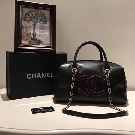 Chanel Calfskin Leather Tote Bag 92239 Black