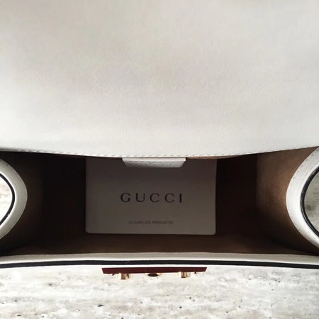 Gucci Padlock Calfskin Leather Shoulder Bag 432182 Offwhite