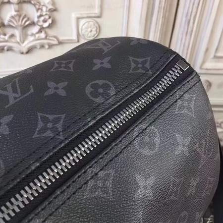 Louis Vuitton Monogram Eclipse Canvas KEEPALL 41418 LF Black