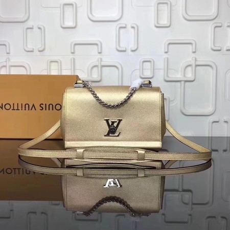 Louis Vuitton Original EPI Leather LOCKME BB Bag M50250 Gold