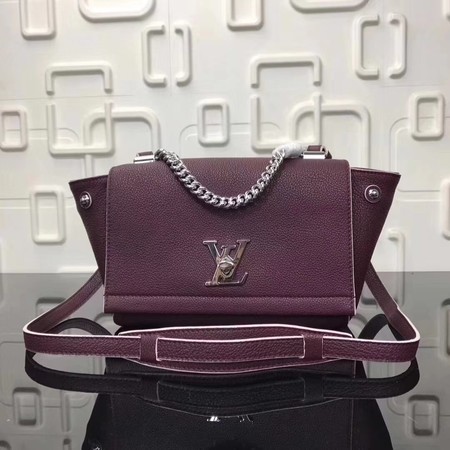 Louis Vuitton Original EPI Leather LOCKME BB Bag M50250 Wine