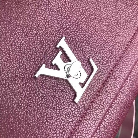 Louis Vuitton Original EPI Leather LOCKME BB Bag M50250 Wine