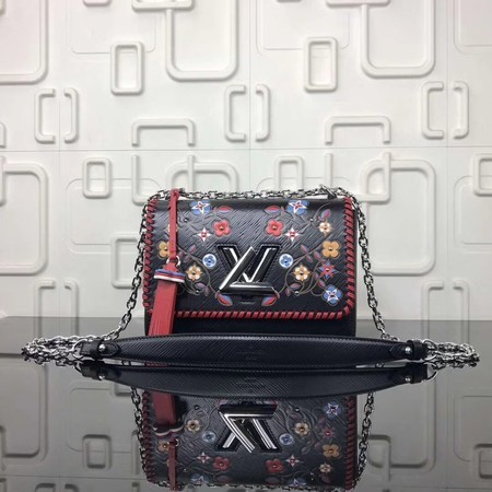 Louis Vuitton Original EPI Leather Monogram Flower Bag M50282 Black