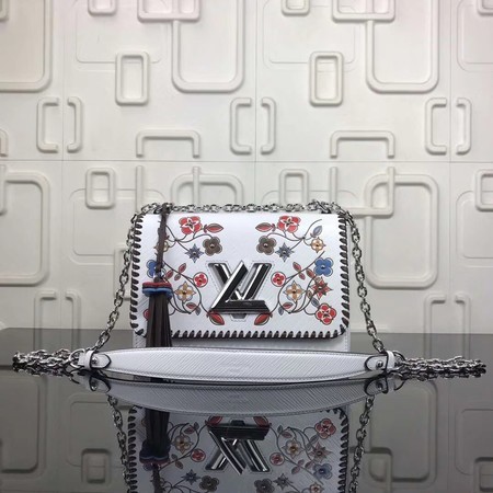 Louis Vuitton Original EPI Leather Monogram Flower Bag M50282 White