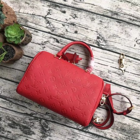 Louis Vuitton Original Monogram Empreinte Speedy 42401 Red