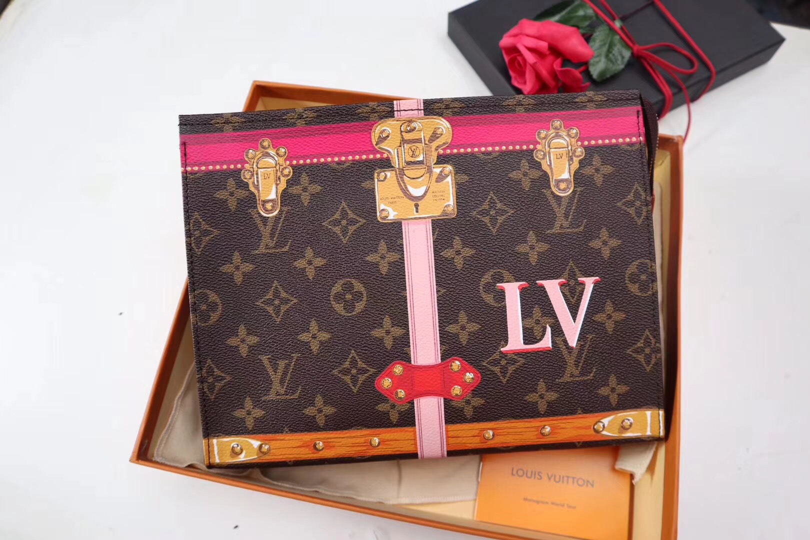 Louis Vuitton monogram canvas Clutch Bag A64444