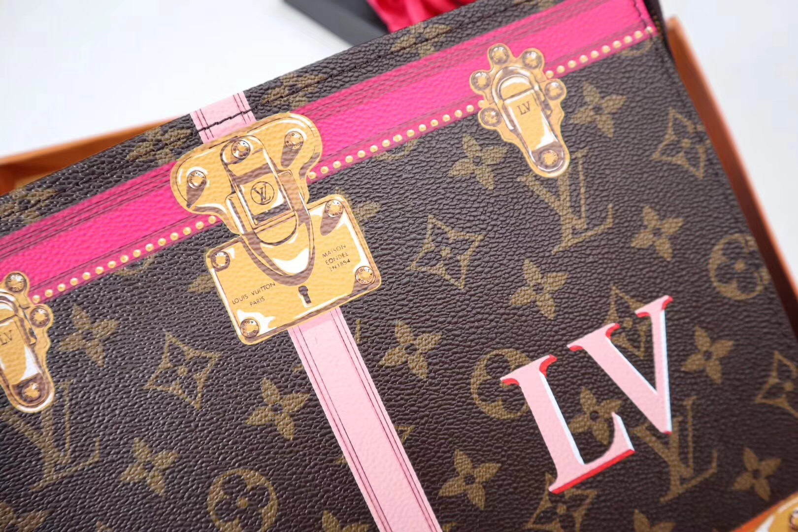 Louis Vuitton monogram canvas Clutch Bag A64444