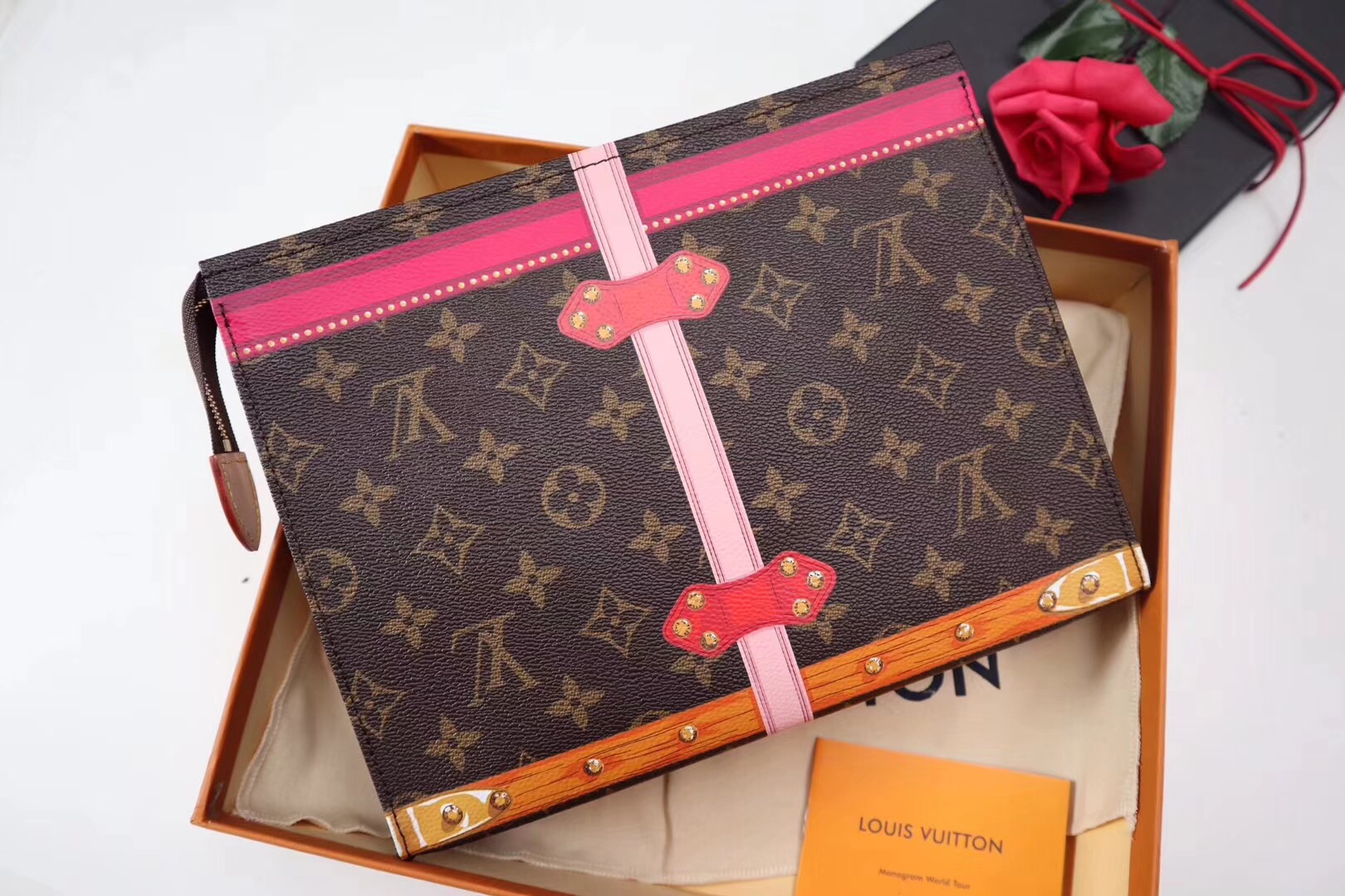 Louis Vuitton monogram canvas Clutch Bag A64444