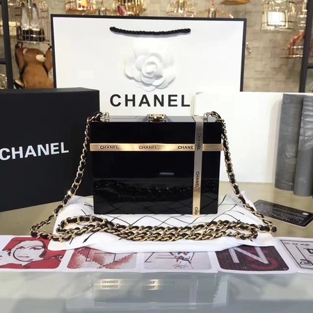 Chanel CC gift box clutch long cross body bag 14533 black