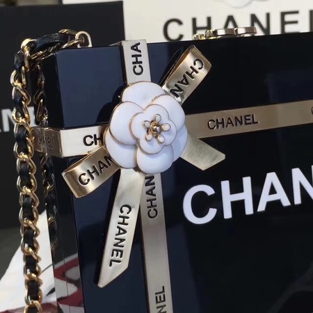 Chanel CC gift box clutch long cross body bag 14533 black