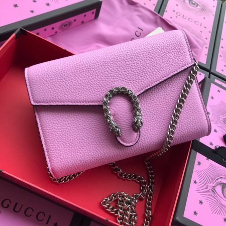 Gucci Calfskin Leather Shoulder Bag 401231 Pink