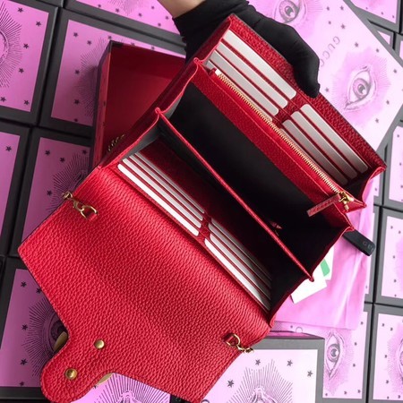 Gucci Calfskin Leather Shoulder Bag 401232 Red
